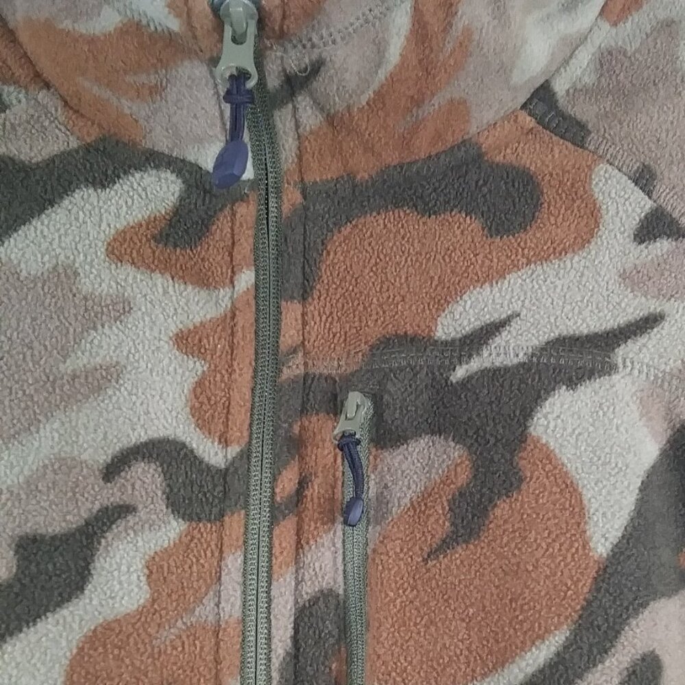 Unknown Source Men's Brown Grey Camouflage Fleecy Jacket Big & Tall Size 2X - Picture 4 of 9